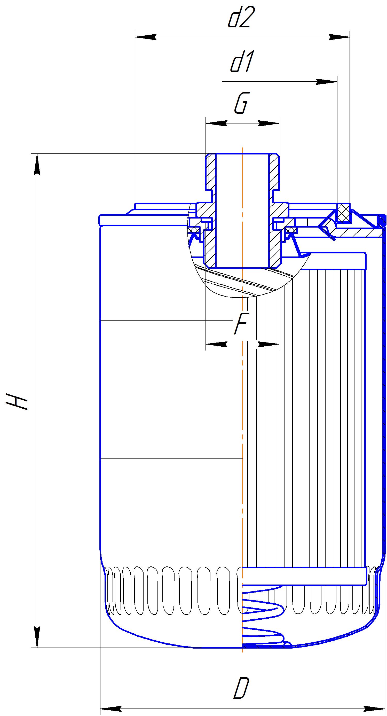 Фильтр очистки масла DIFA 5129