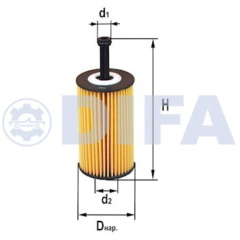 Сменный элемент фильтров очистки масла DIFA 5361E