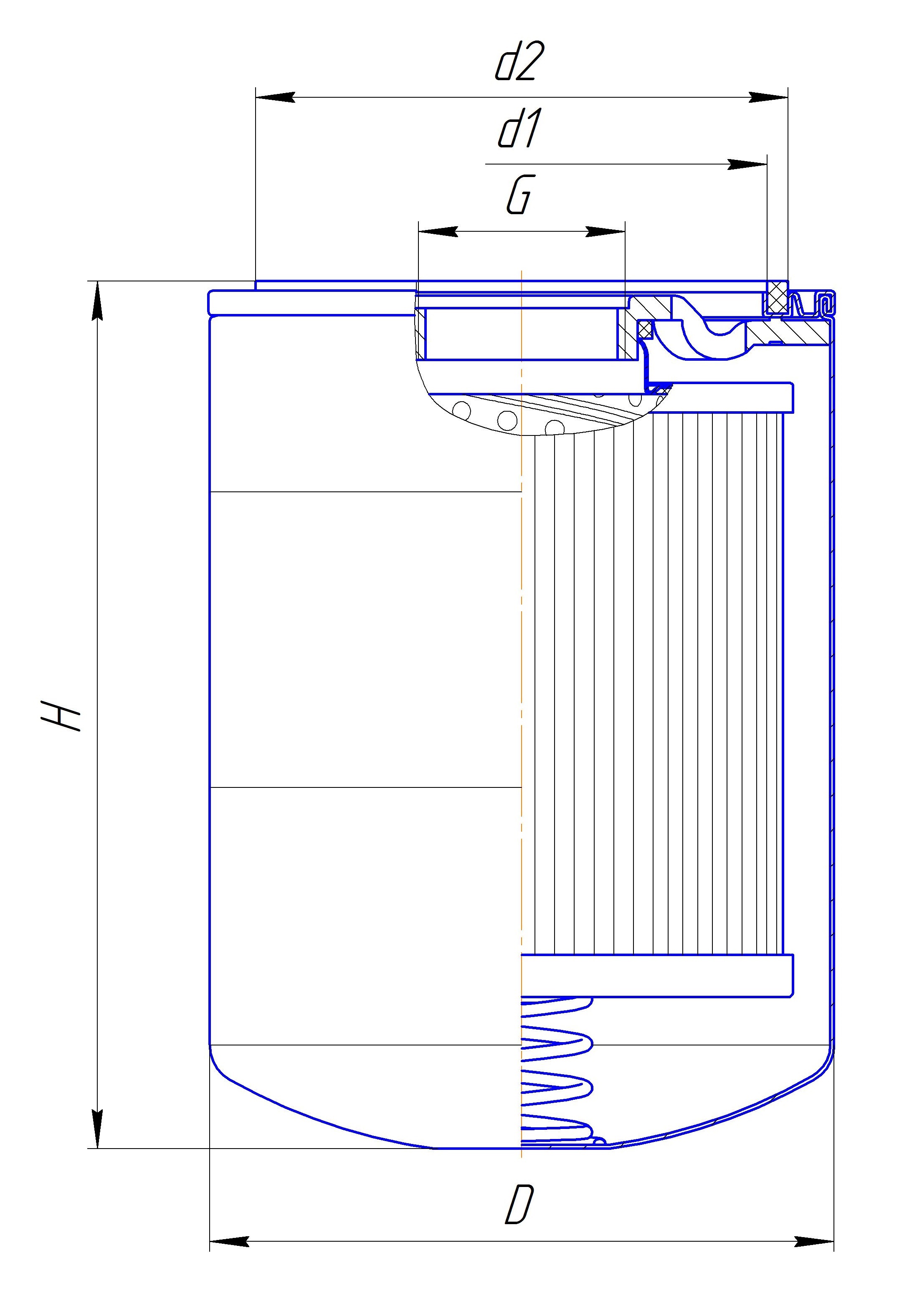 Фильтр сменный очистки гидравлической жидкости DIFA 5127