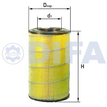 Фильтрующий элемент очистки воздуха DIFA 4394