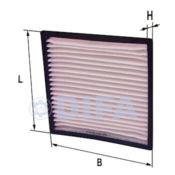 Фильтр очистки воздуха салона, кабины DIFA 4511