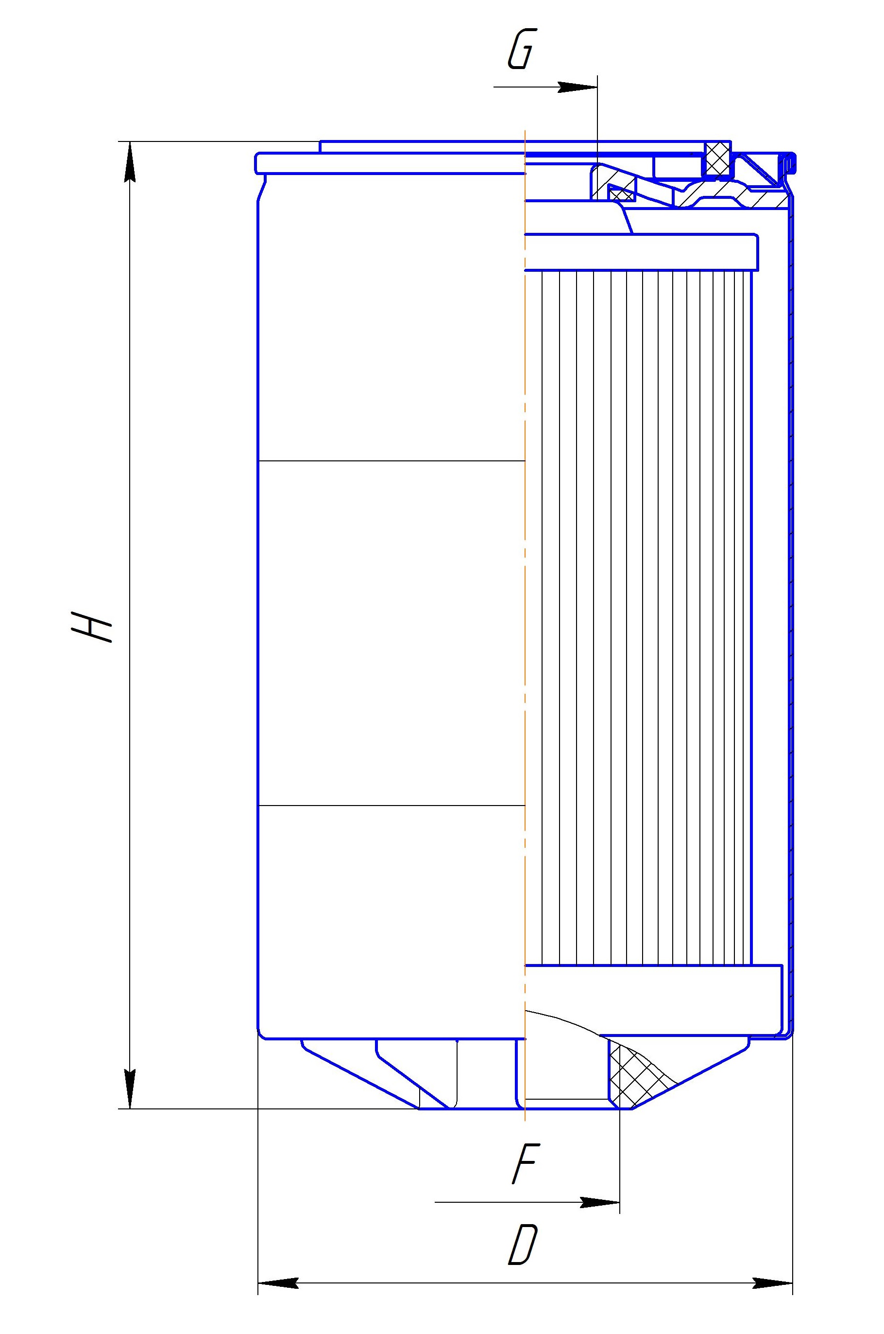 Фильтр сменный для топлива DIFA 6406