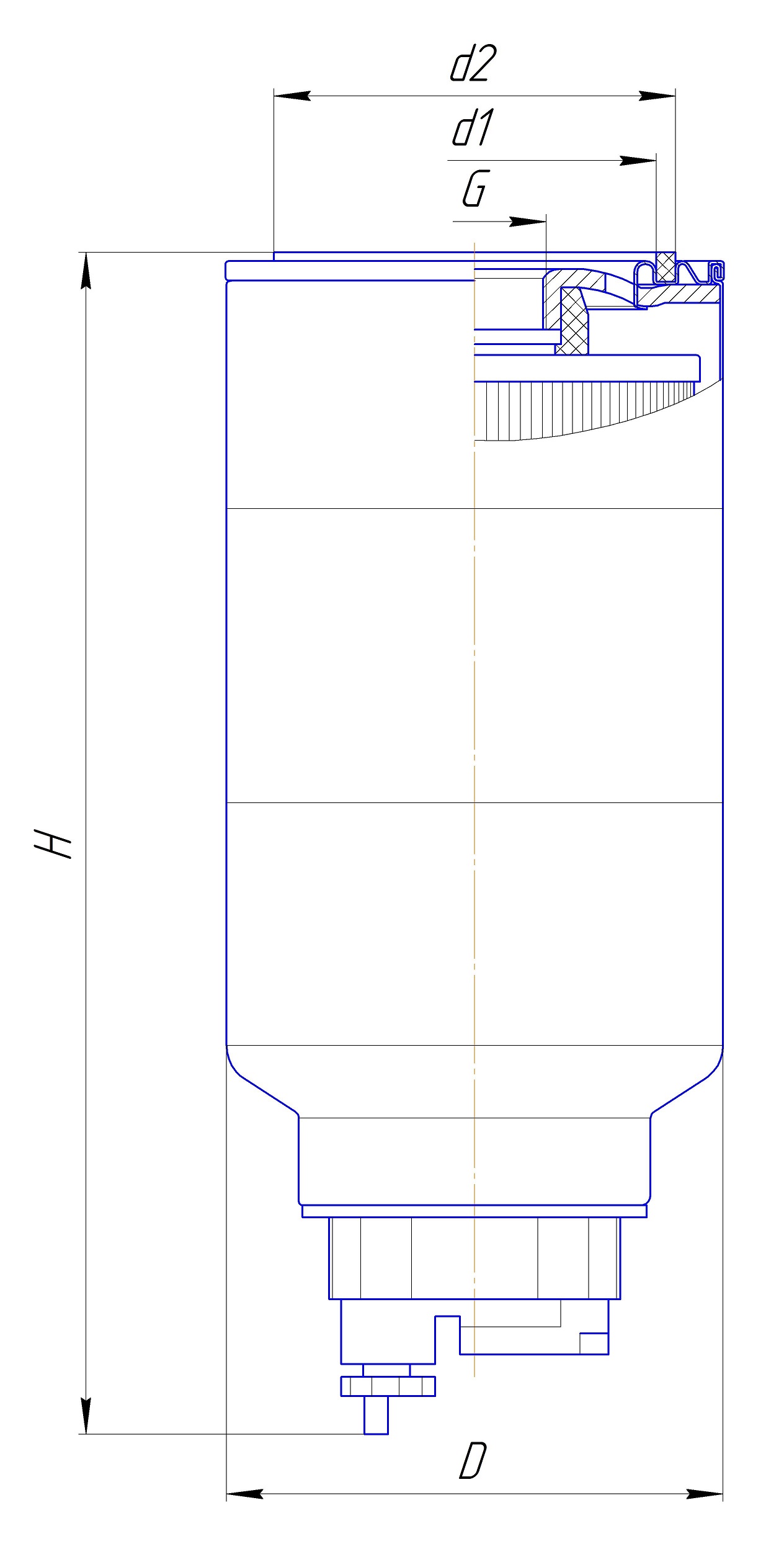 Фильтр сменный для топлива DIFA 6419/1
