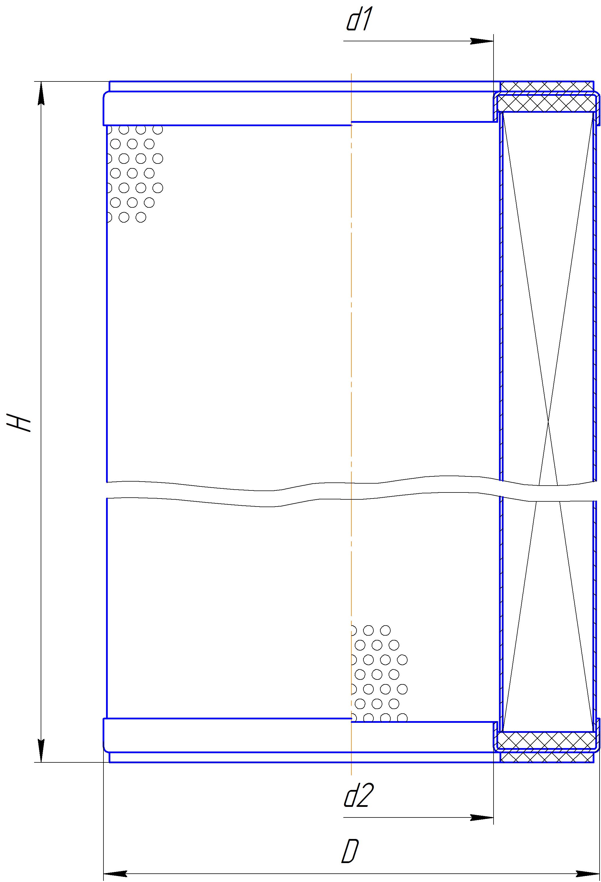 Элемент фильтрующий очистки гидравлической жидкости DIFA 5418M