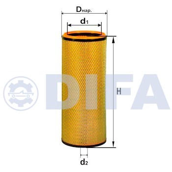 Фильтрующий элемент очистки воздуха DIFA 4313M-01