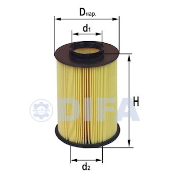 Сменный элемент воздухоочистителей для двигателей внутреннего сгорания DIFA 4270E