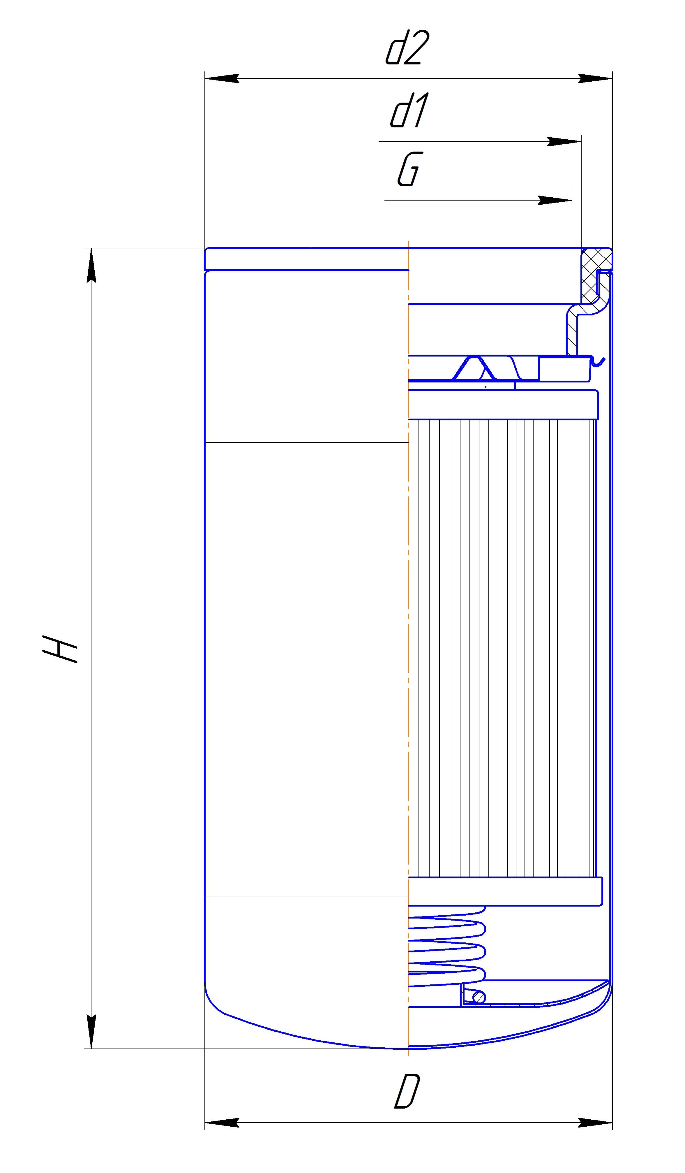 Фильтр сменный для масла DIFA 51119