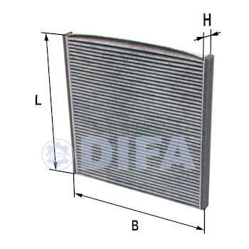 Фильтр очистки воздуха салона, кабины DIFA 4510C