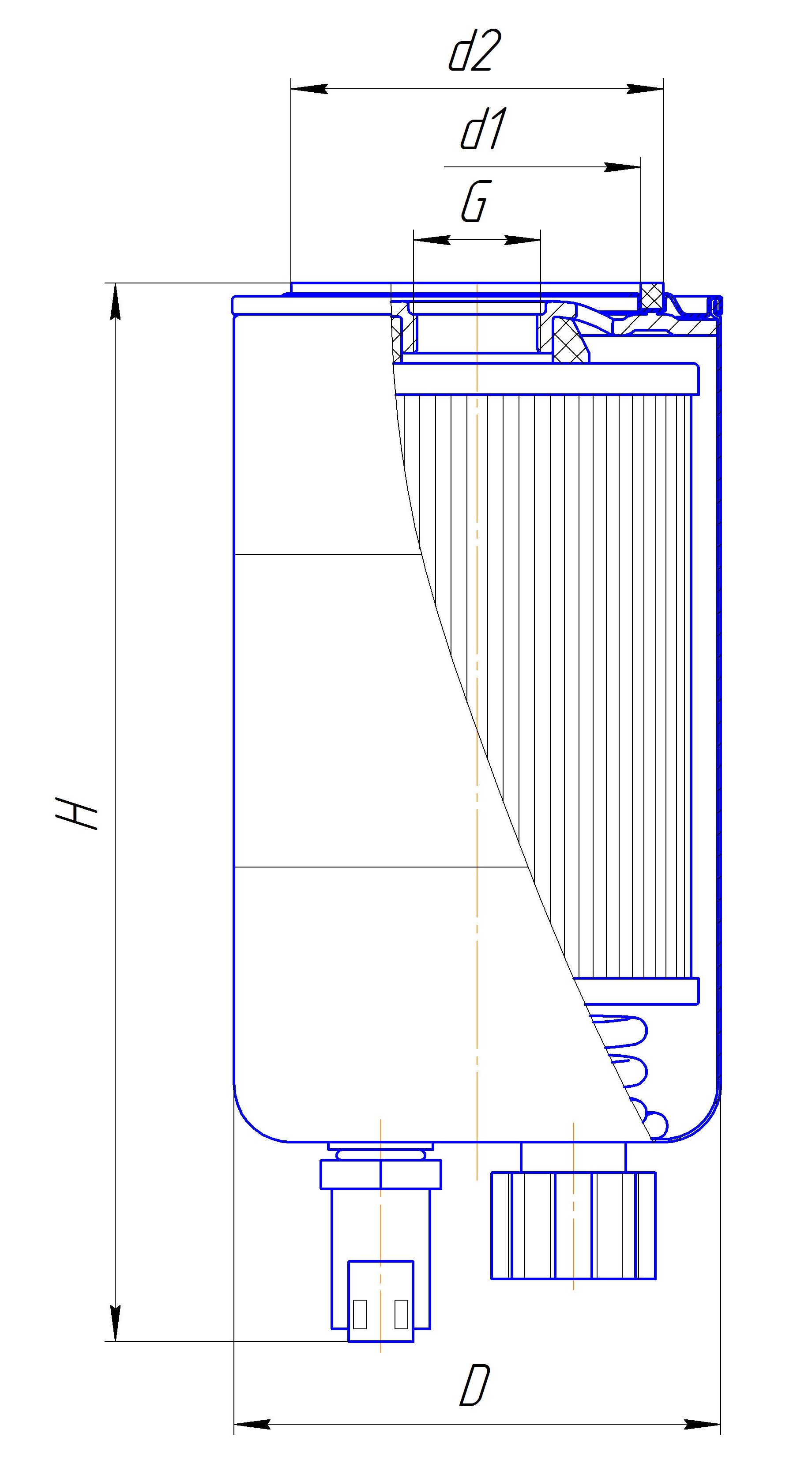 Фильтр сменный для топлива DIFA 6139