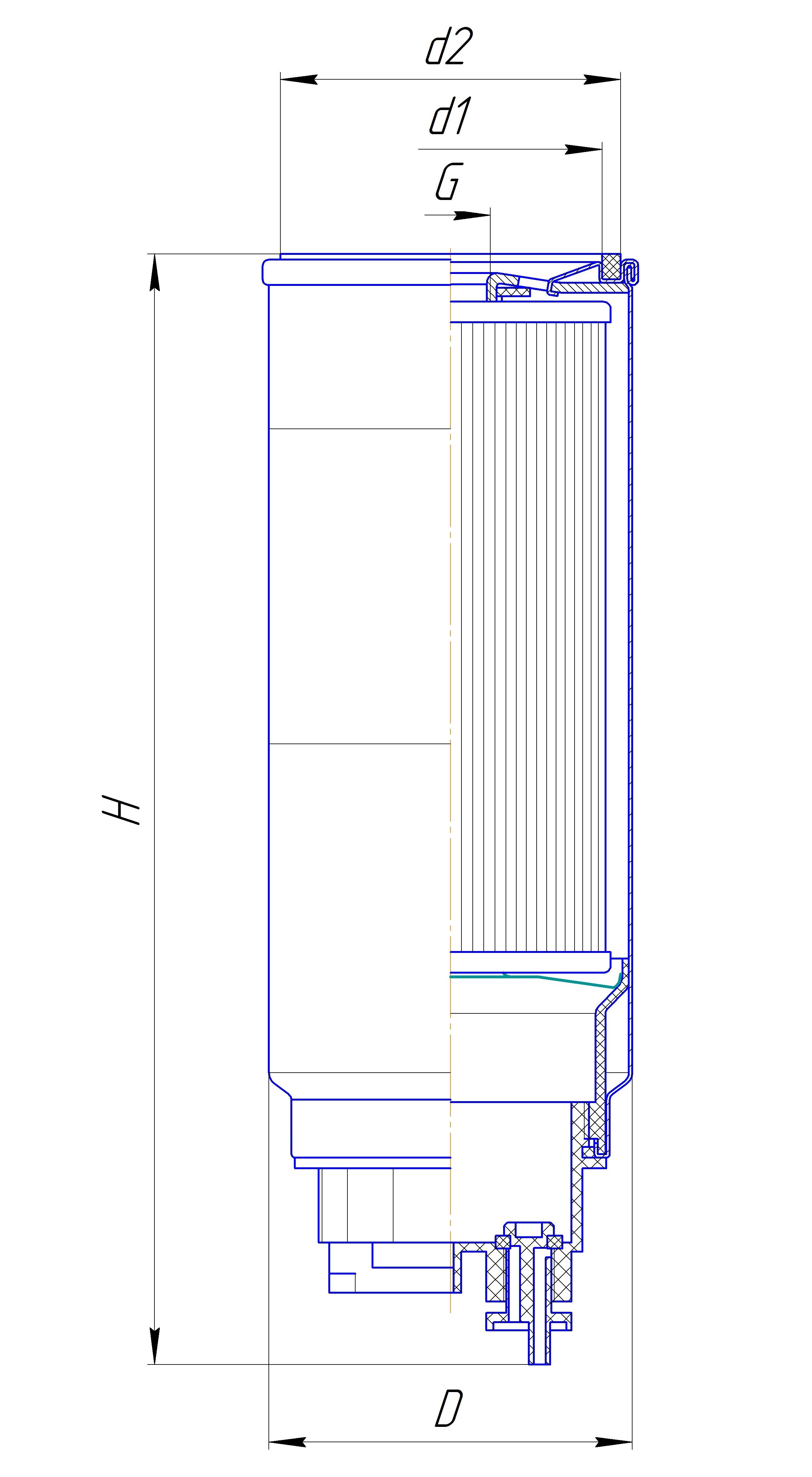 Фильтр сменный для топлива DIFA 6402/1