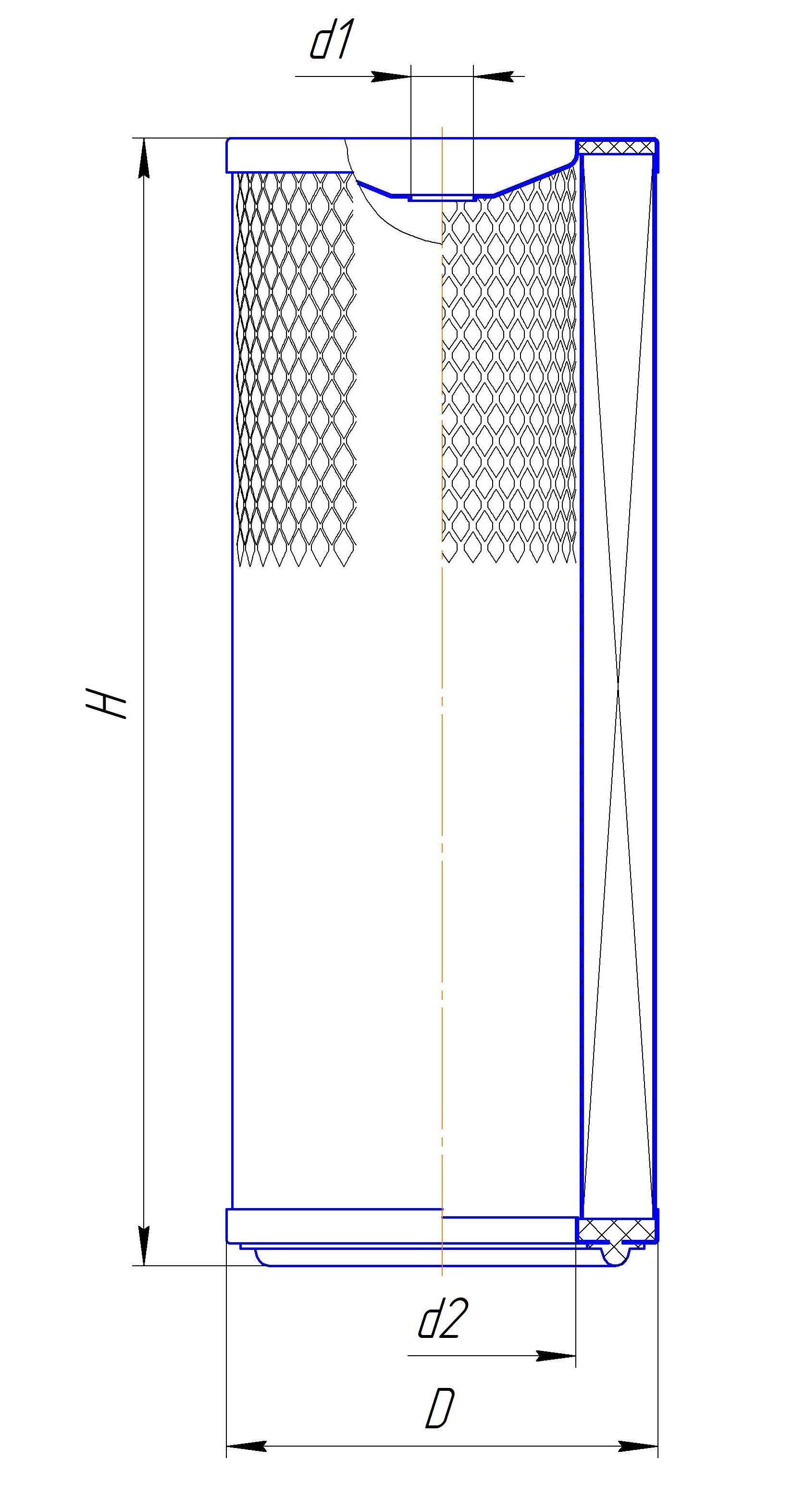 Фильтрующий элемент очистки воздуха DIFA 43172M-01