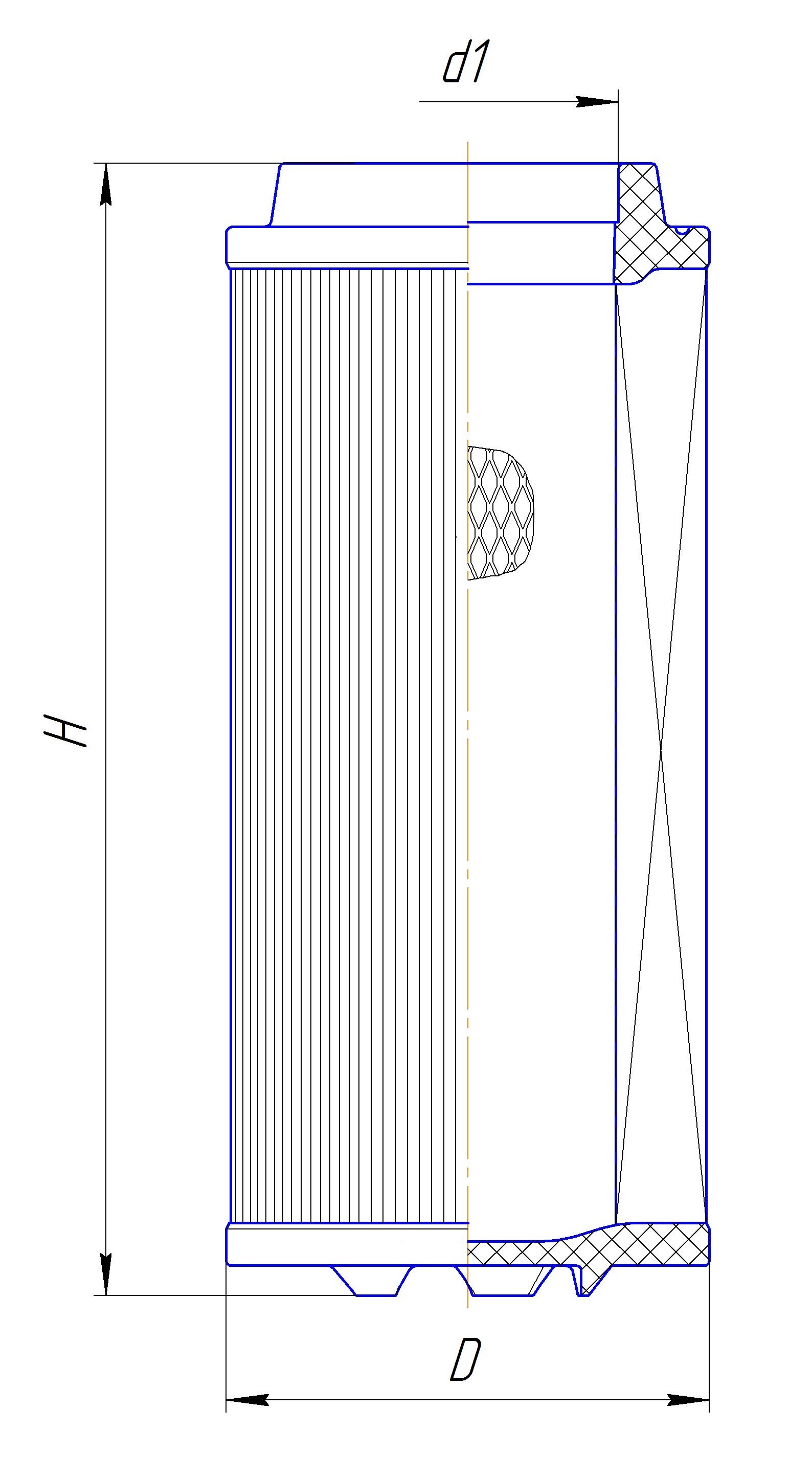 Сменный элемент воздухоочистителей для двигателей внутреннего сгорания DIFA 43125
