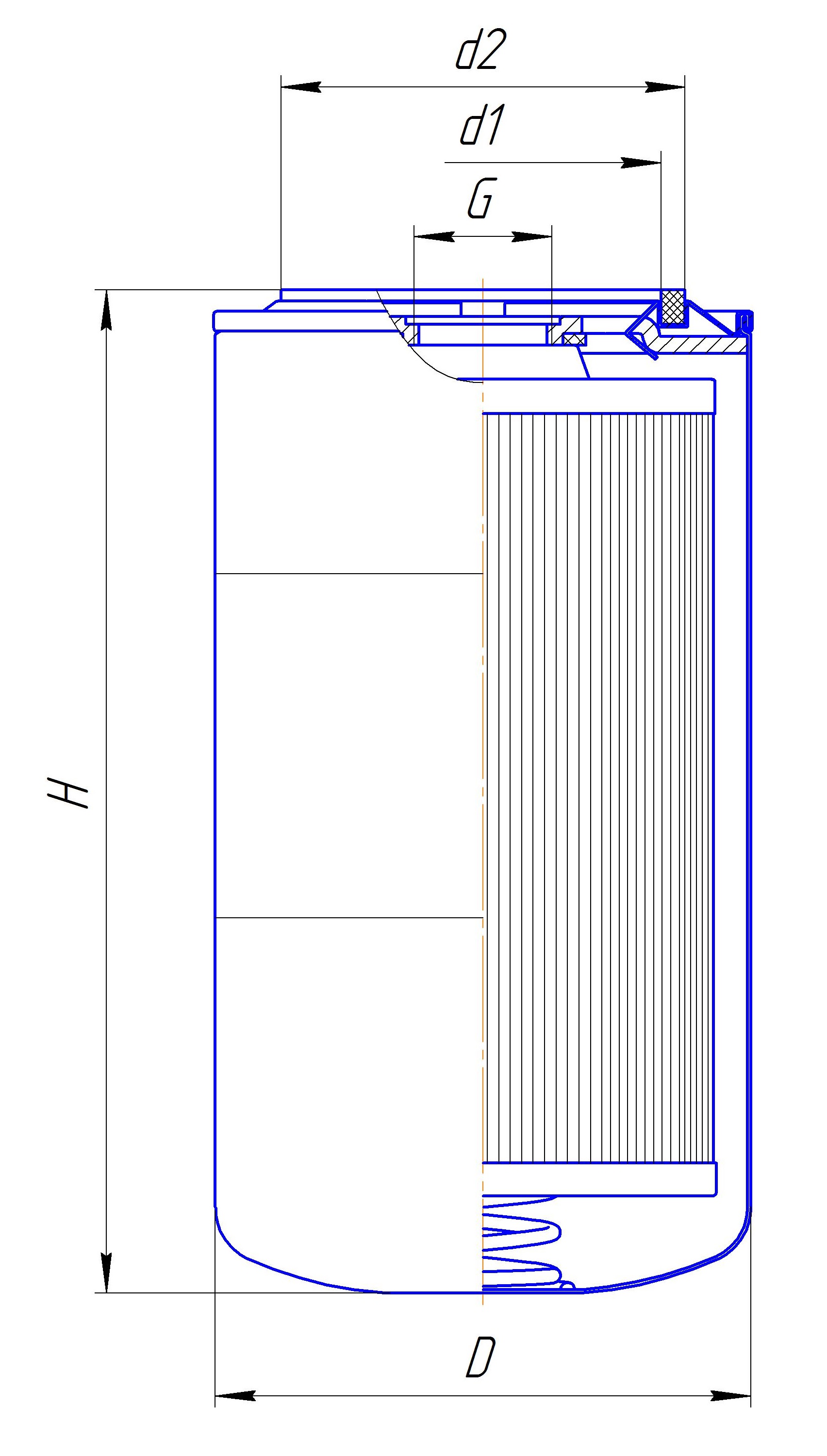 Фильтр сменный для масла DIFA 5137