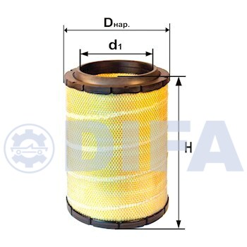 Сменный элемент воздухоочистителей для двигателей внутреннего сгорания DIFA 4385
