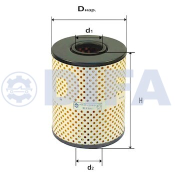Сменный элемент фильтров очистки масла DIFA 5301