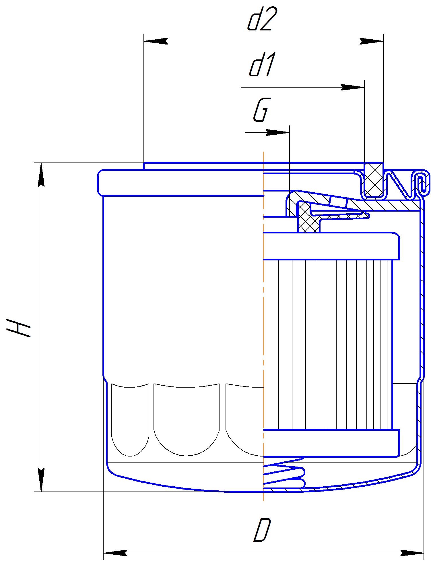 Фильтр очистки масла DIFA 5002