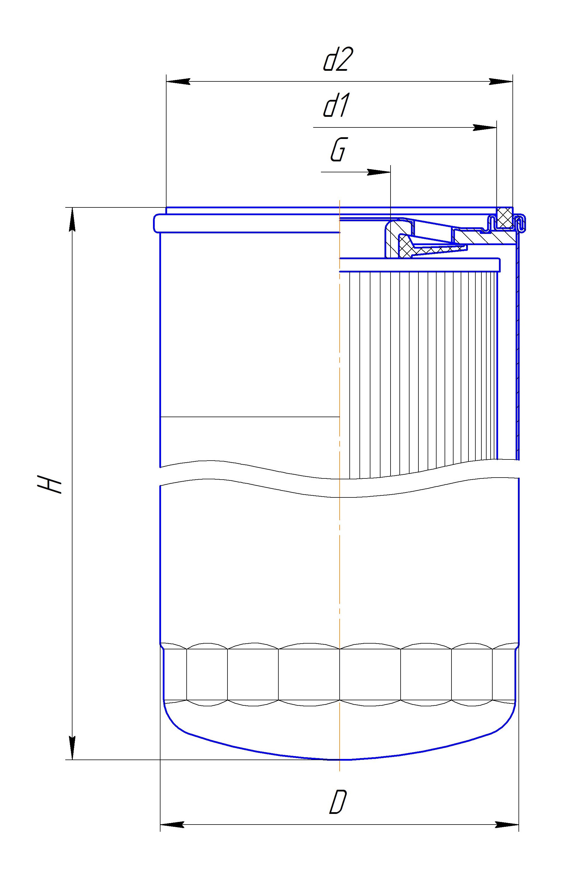 Фильтр сменный для масла DIFA 5145