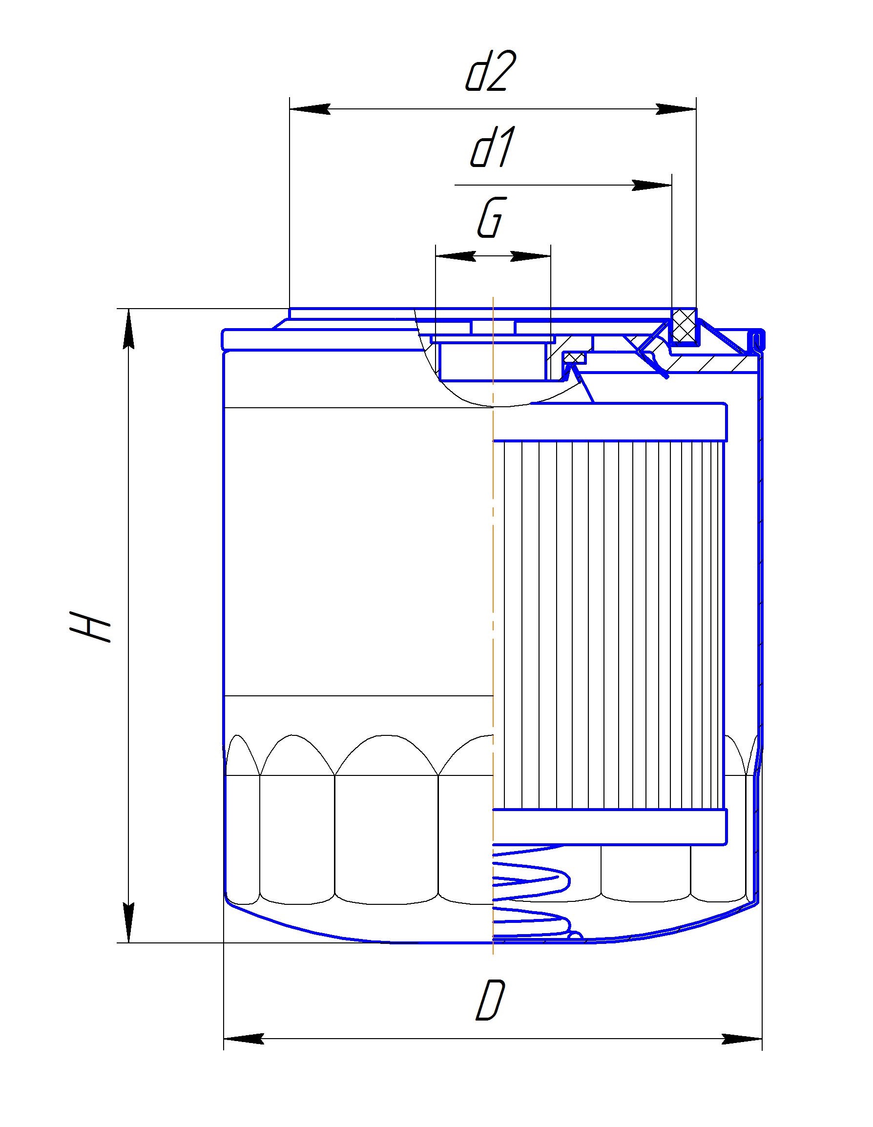 Фильтр сменный для топлива DIFA 6142