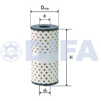 Сменный элемент фильтров очистки масла DIFA 5317