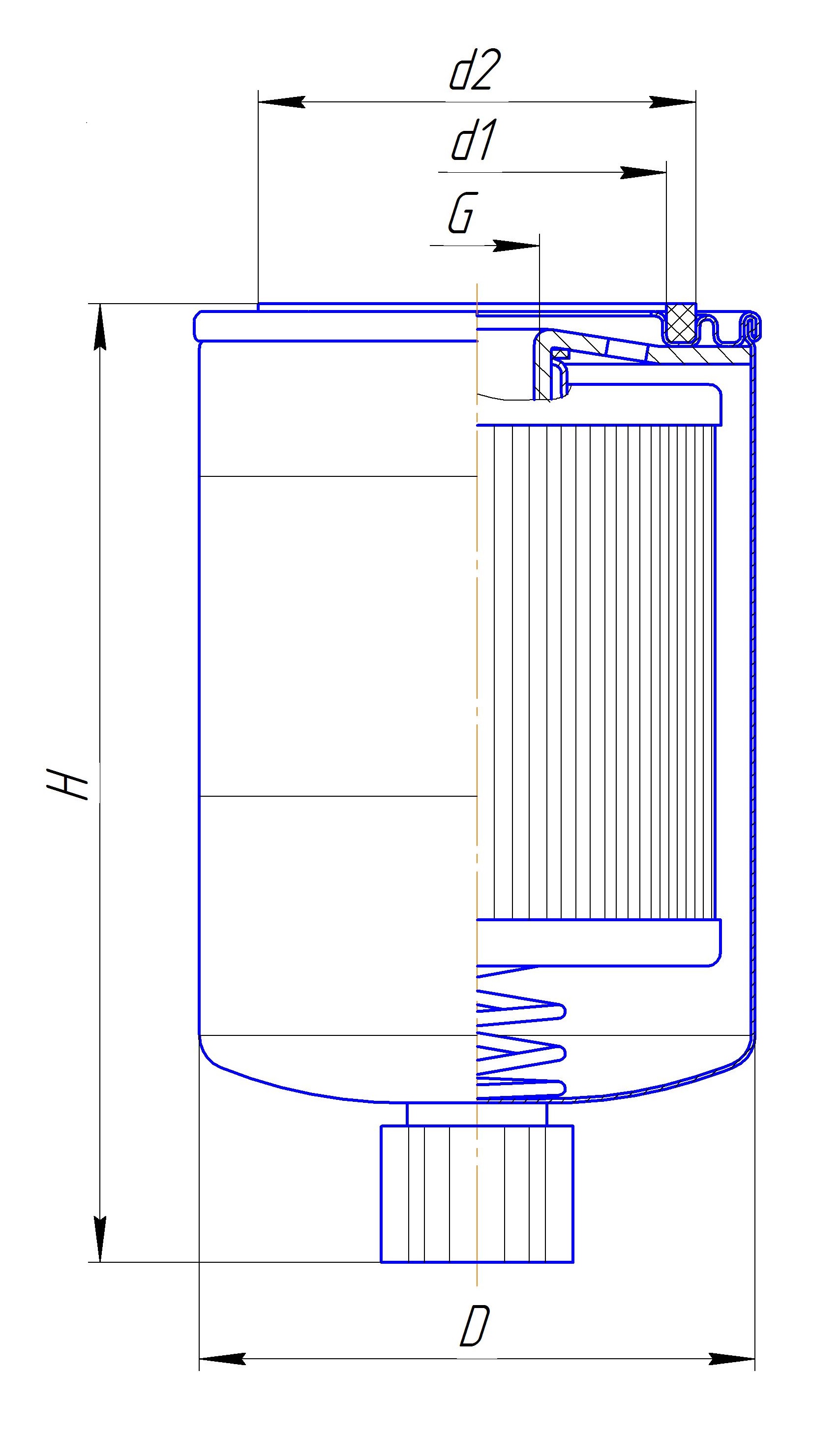 Фильтр сменный для топлива DIFA 6107
