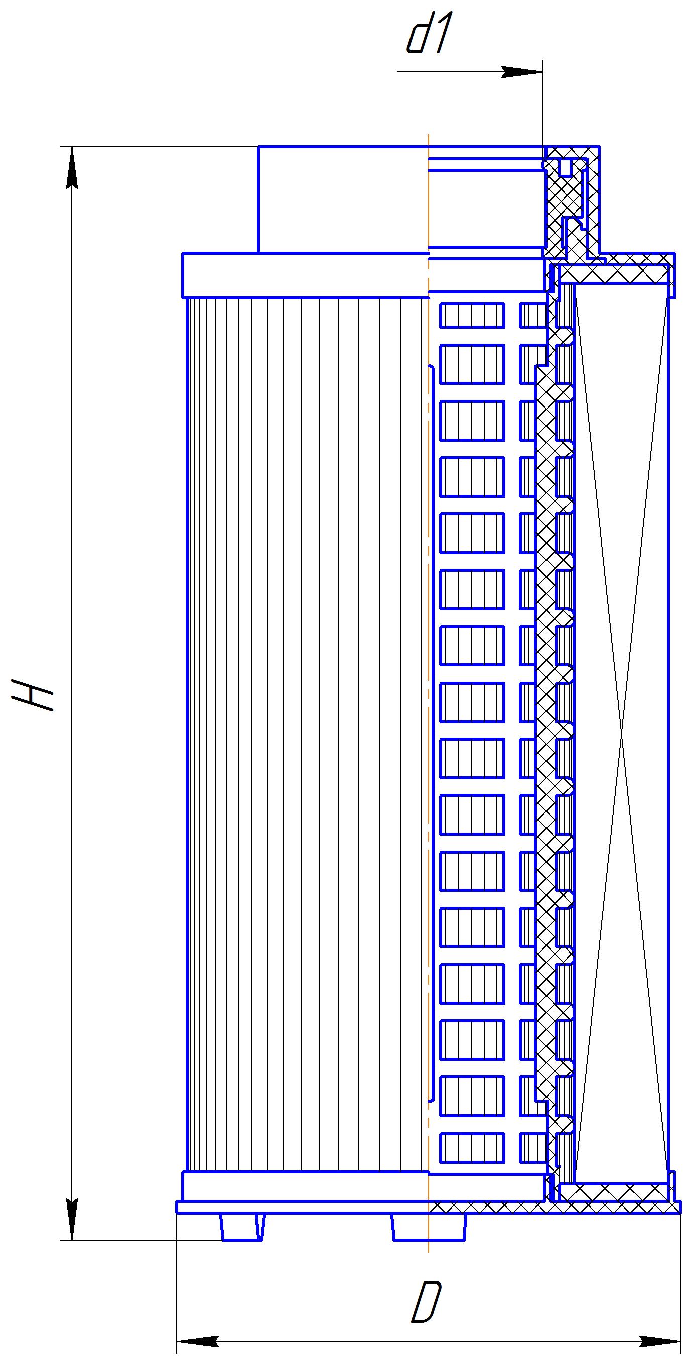 Фильтрующий элемент очистки топлива DIFA 6323E