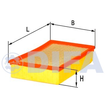 Сменный элемент воздухоочистителей для двигателей внутреннего сгорания DIFA 4402
