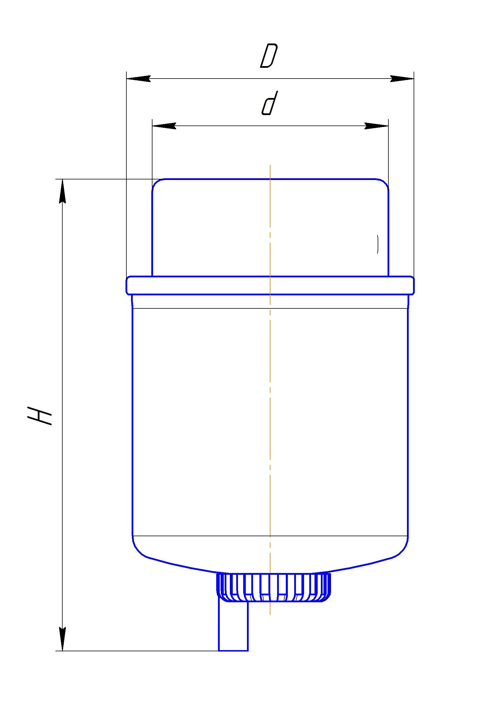 Фильтр сменный для топлива DIFA 6121