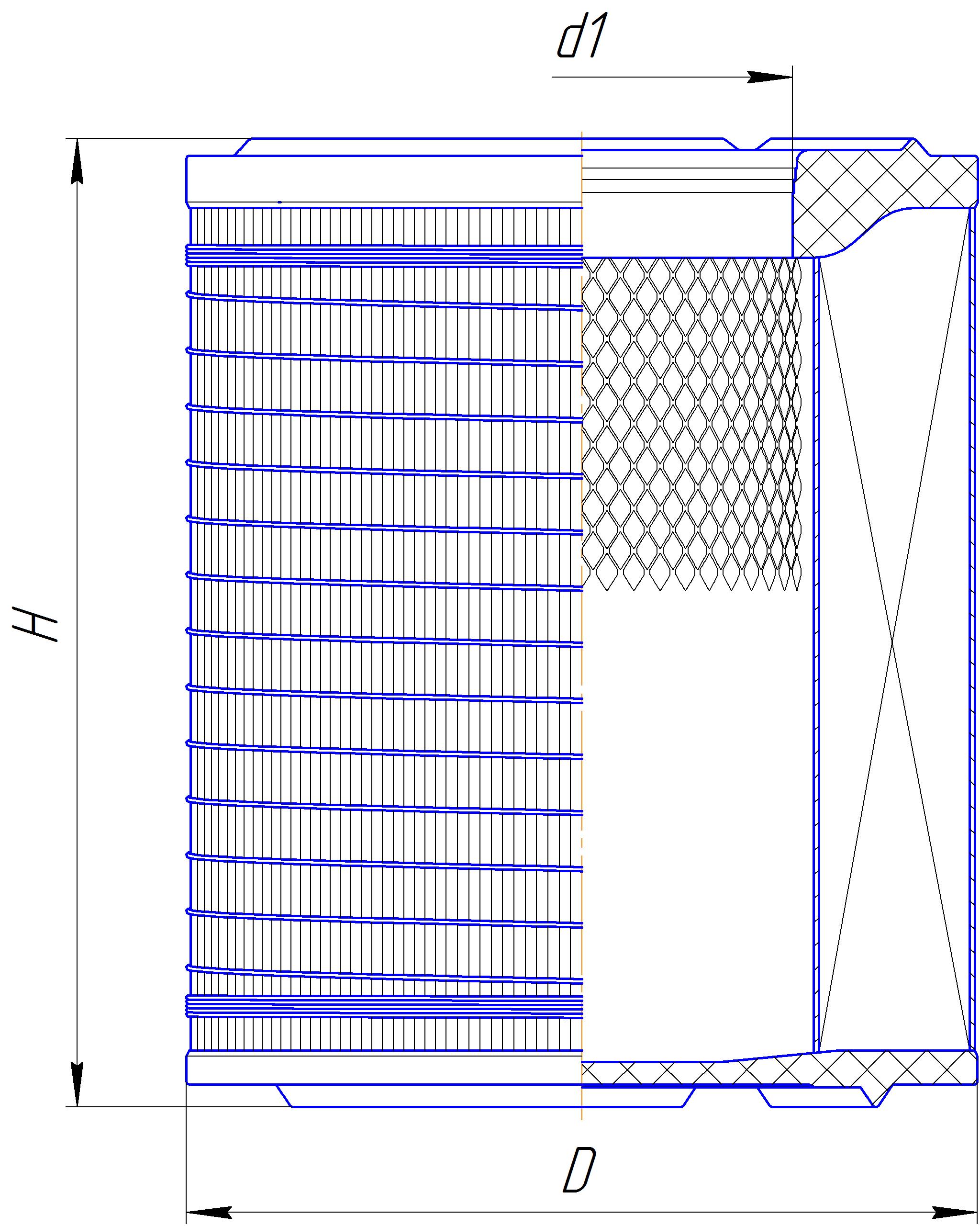 Фильтрующий элемент очистки воздуха DIFA 43164
