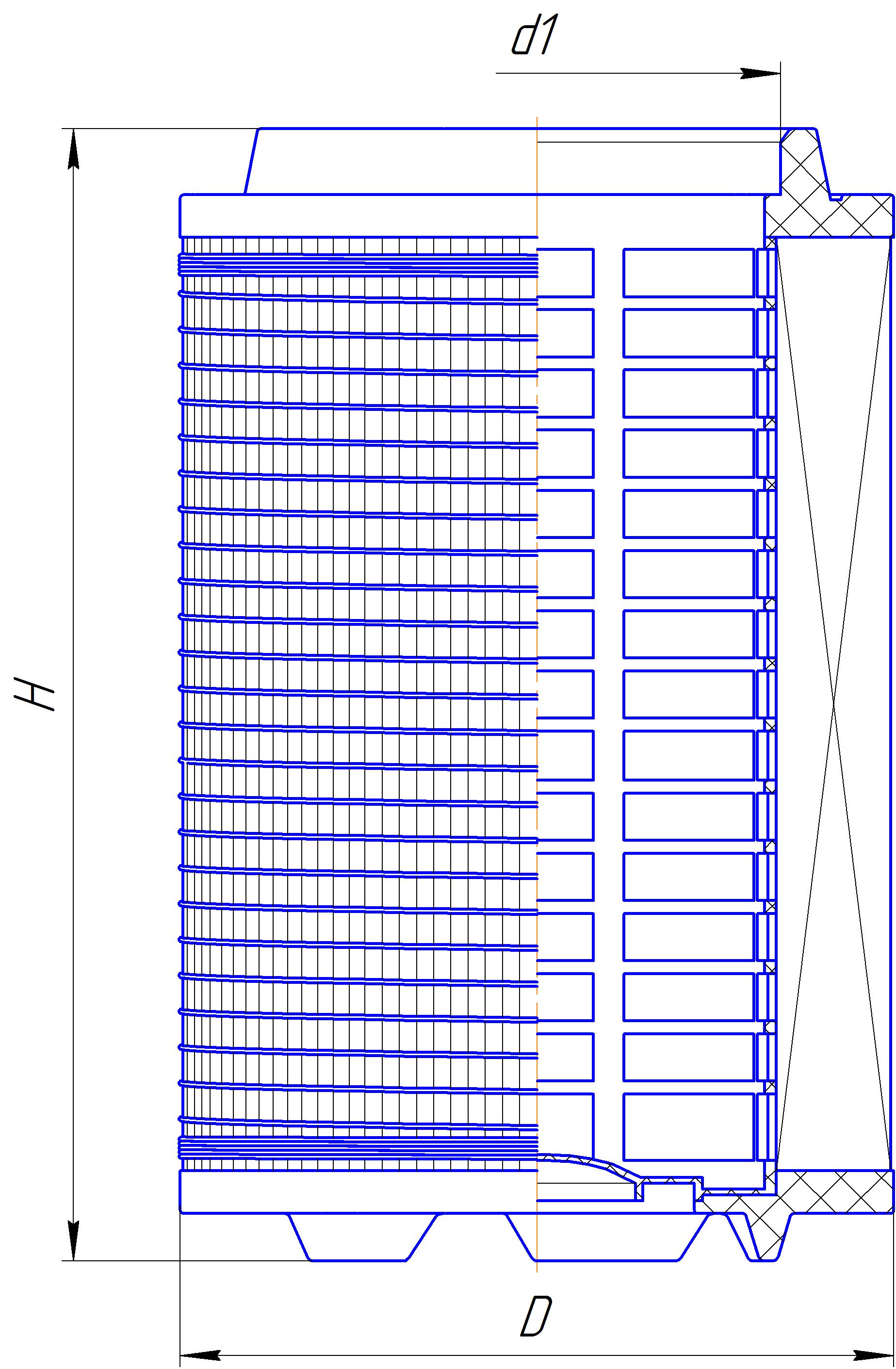 Фильтрующий элемент очистки воздуха DIFA 43154