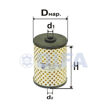 Сменный элемент фильтров очистки топлива DIFA 6303