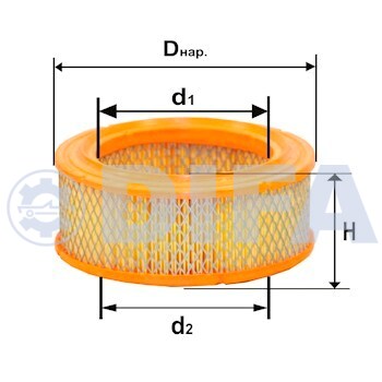 Фильтрующий элемент очистки воздуха DIFA 4329