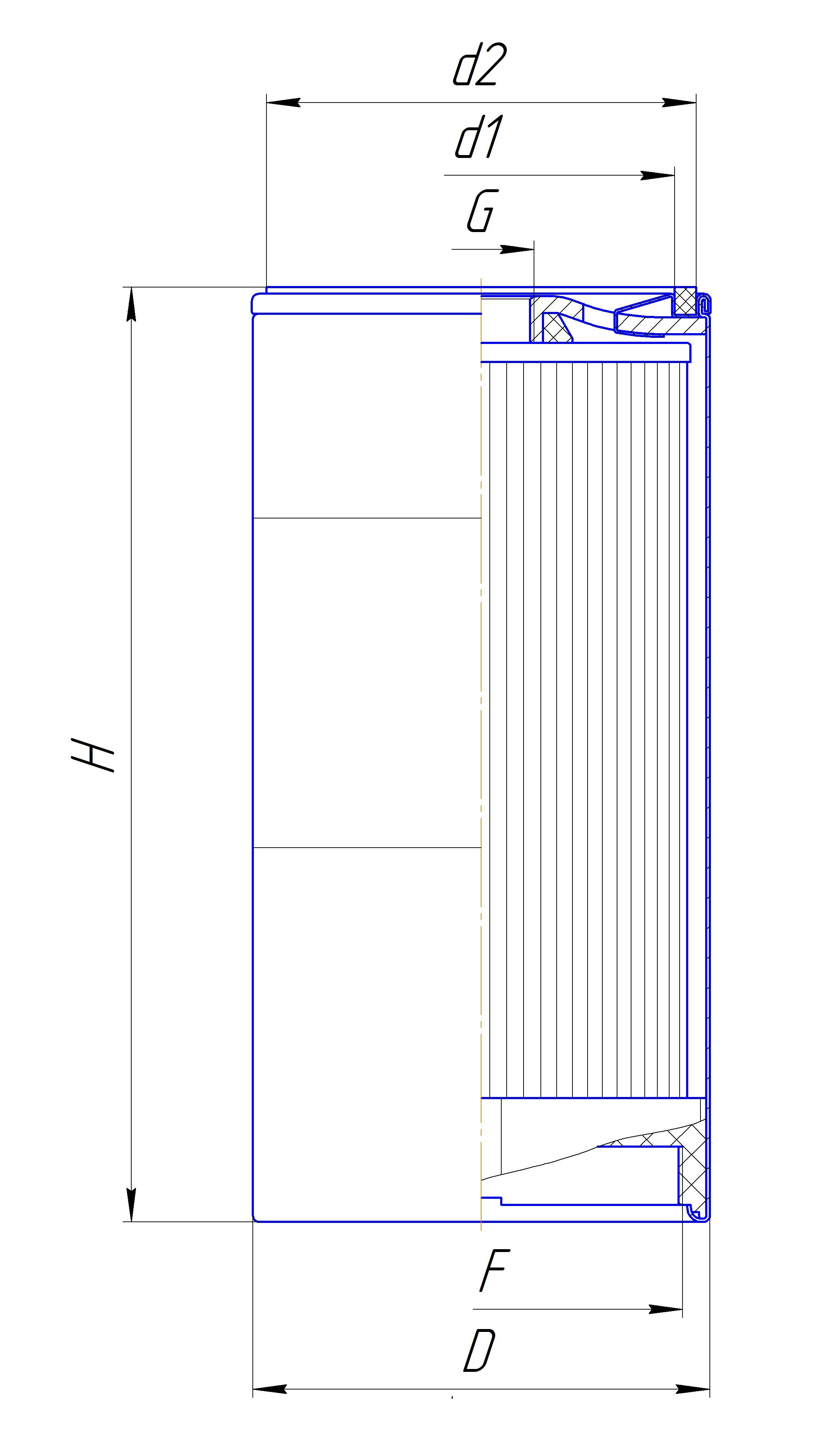 Фильтр сменный для топлива DIFA 6418