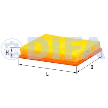 Сменный элемент воздухоочистителей для двигателей внутреннего сгорания DIFA 4443