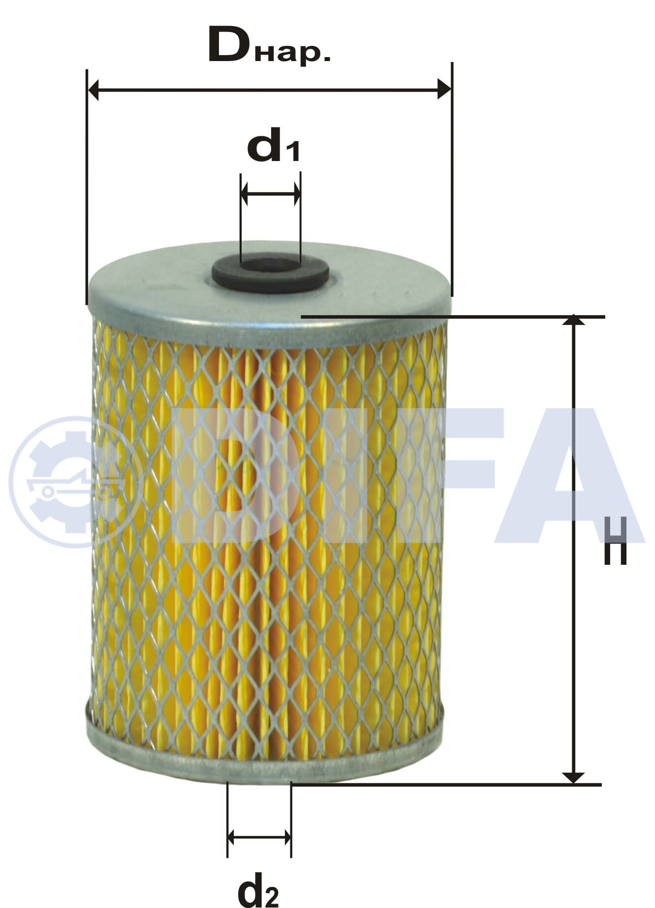 Сменный элемент фильтров очистки топлива DIFA 6303M