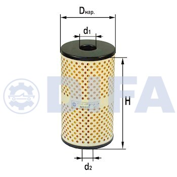 Элемент фильтрующий очистки гидравлической жидкости DIFA 5319