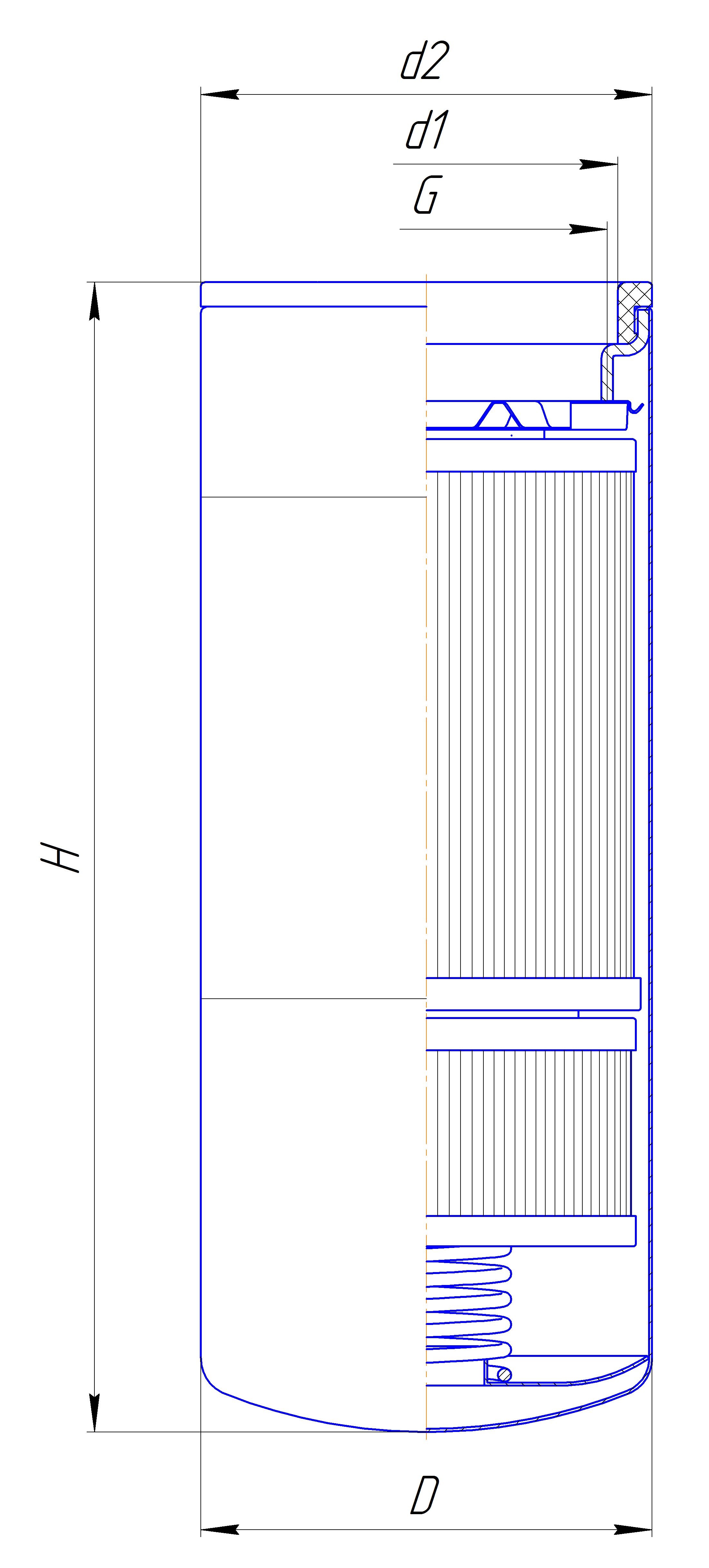 Фильтр сменный для масла DIFA 51125