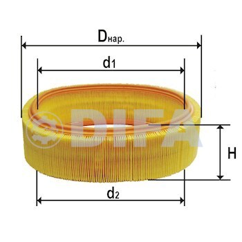 Фильтрующий элемент очистки воздуха DIFA 4232