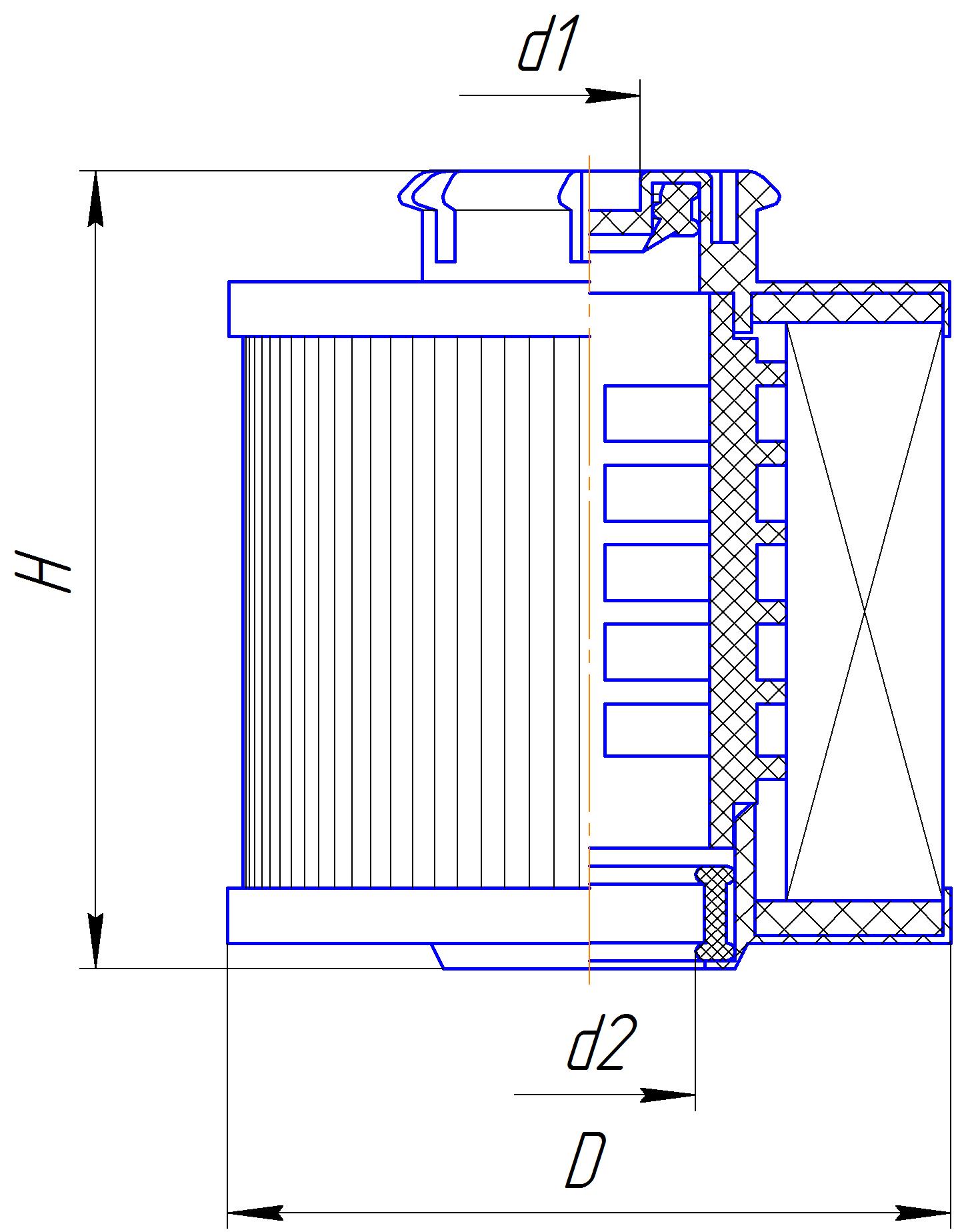 Фильтрующий элемент очистки топлива DIFA 6320E
