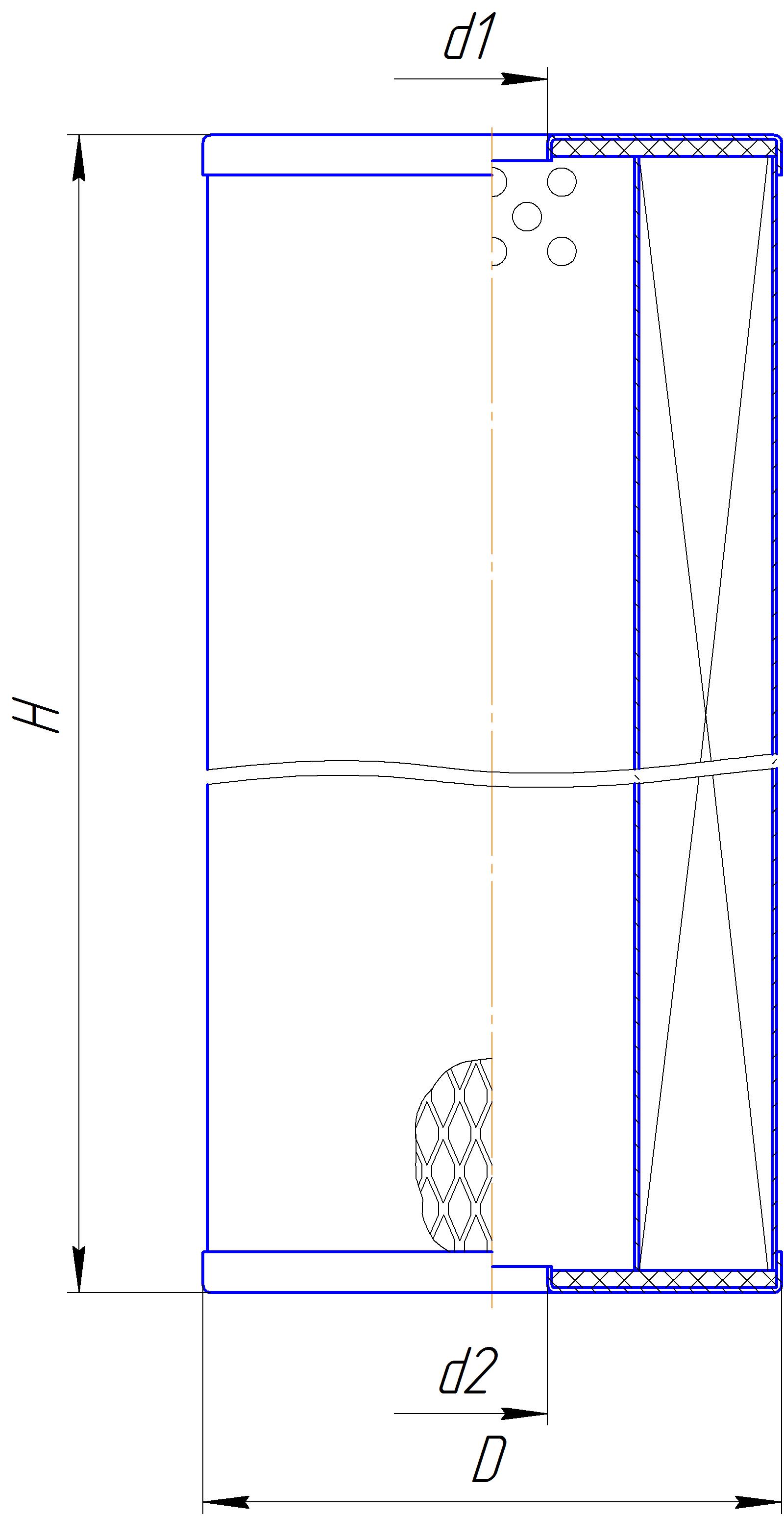 Фильтр сменный для топлива DIFA 6364M