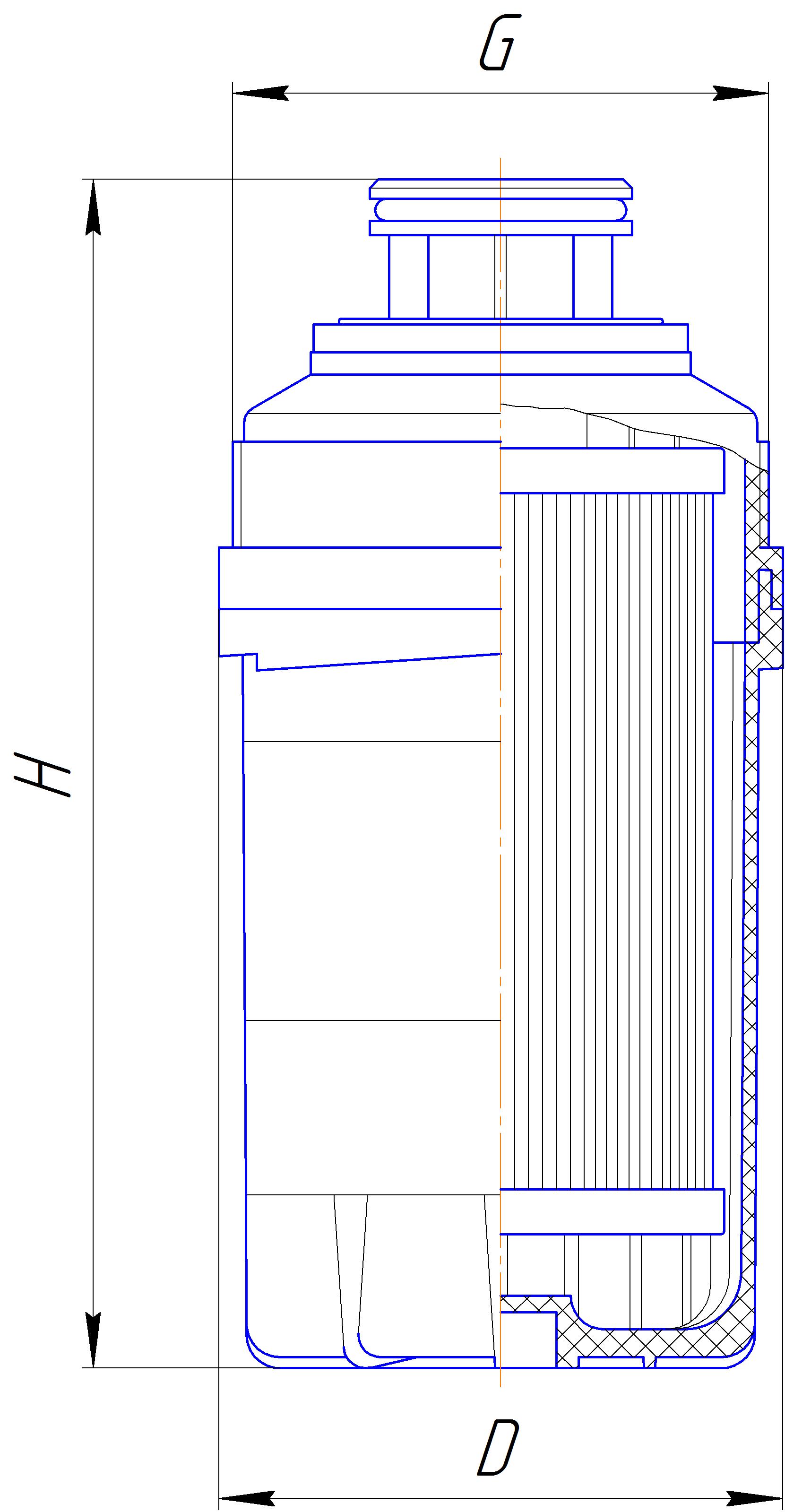 Фильтр сменный для топлива DIFA 6501