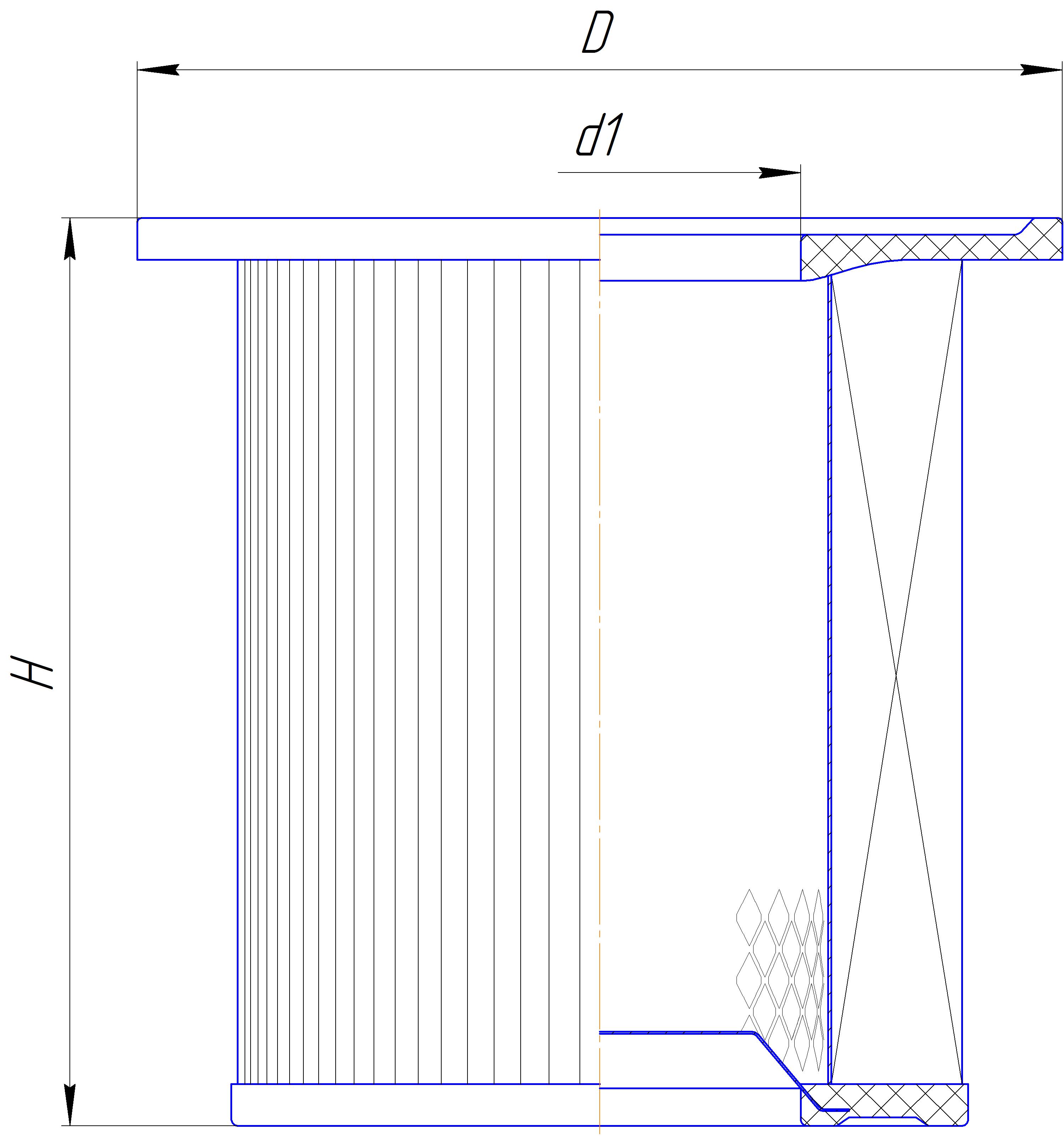 Сменный элемент воздухоочистителей для двигателей внутреннего сгорания DIFA 4233