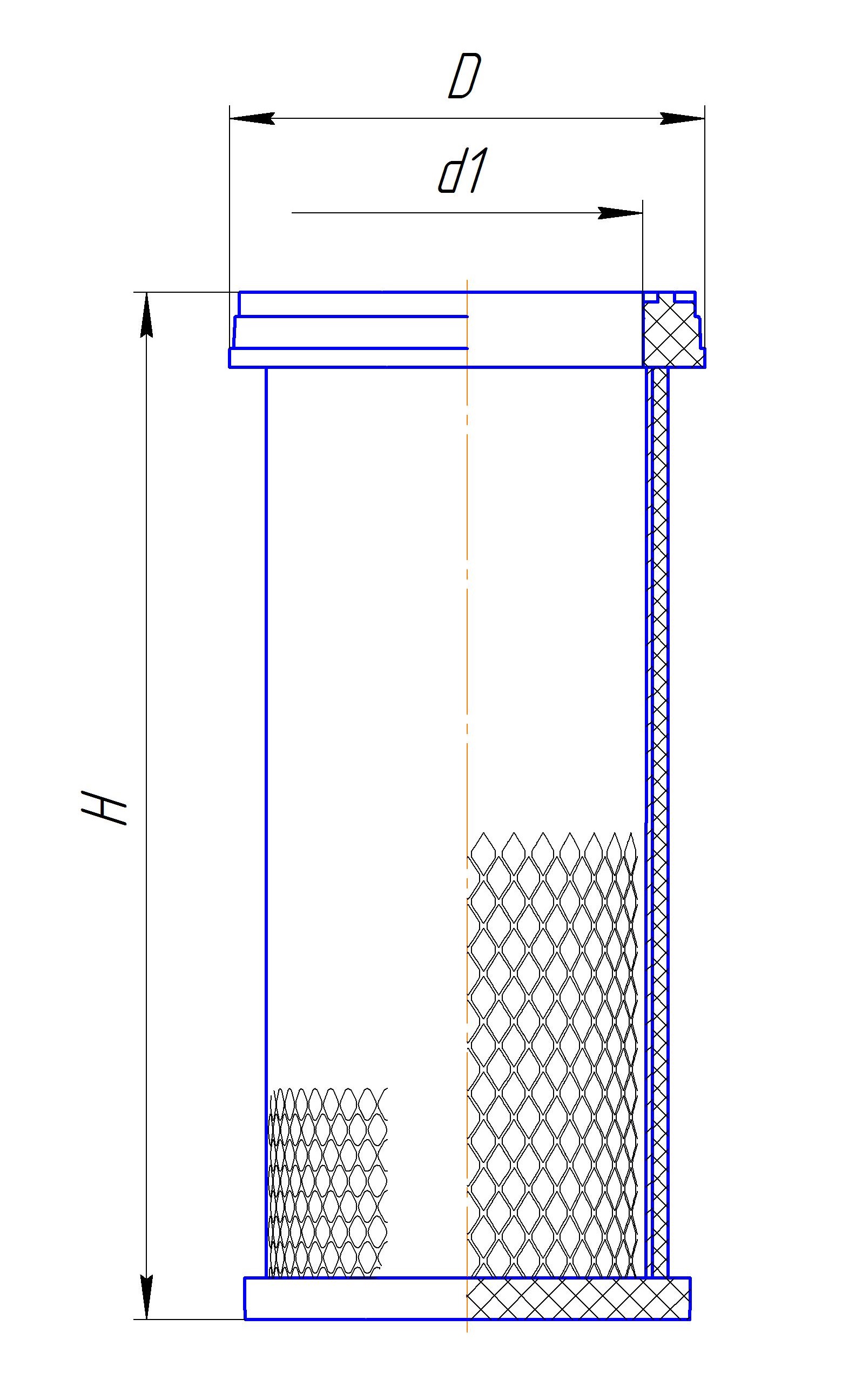 Сменный элемент воздухоочистителей для двигателей внутреннего сгорания DIFA 43164-01