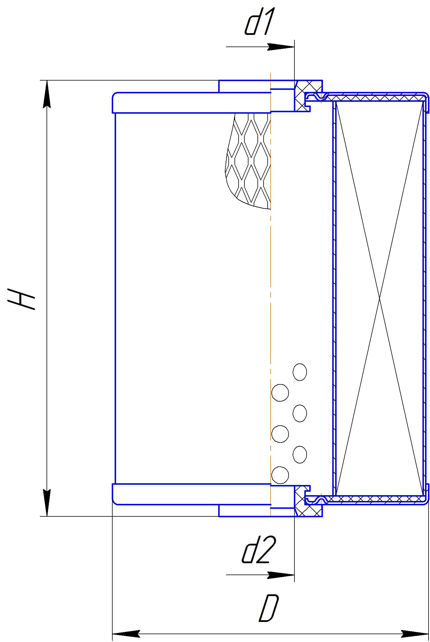 Сменный элемент фильтров очистки топлива DIFA 6303M