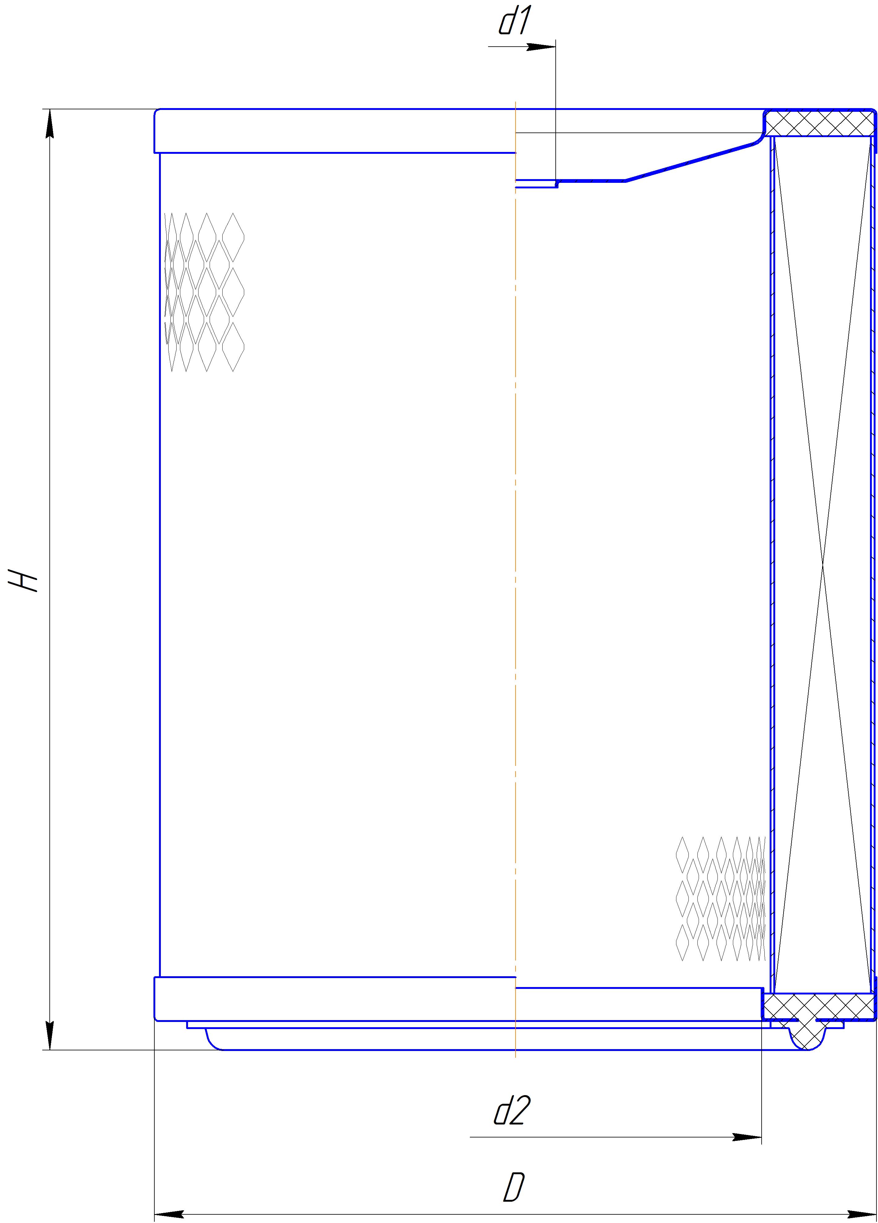 Сменный элемент воздухоочистителей для двигателей внутреннего сгорания DIFA 4368M