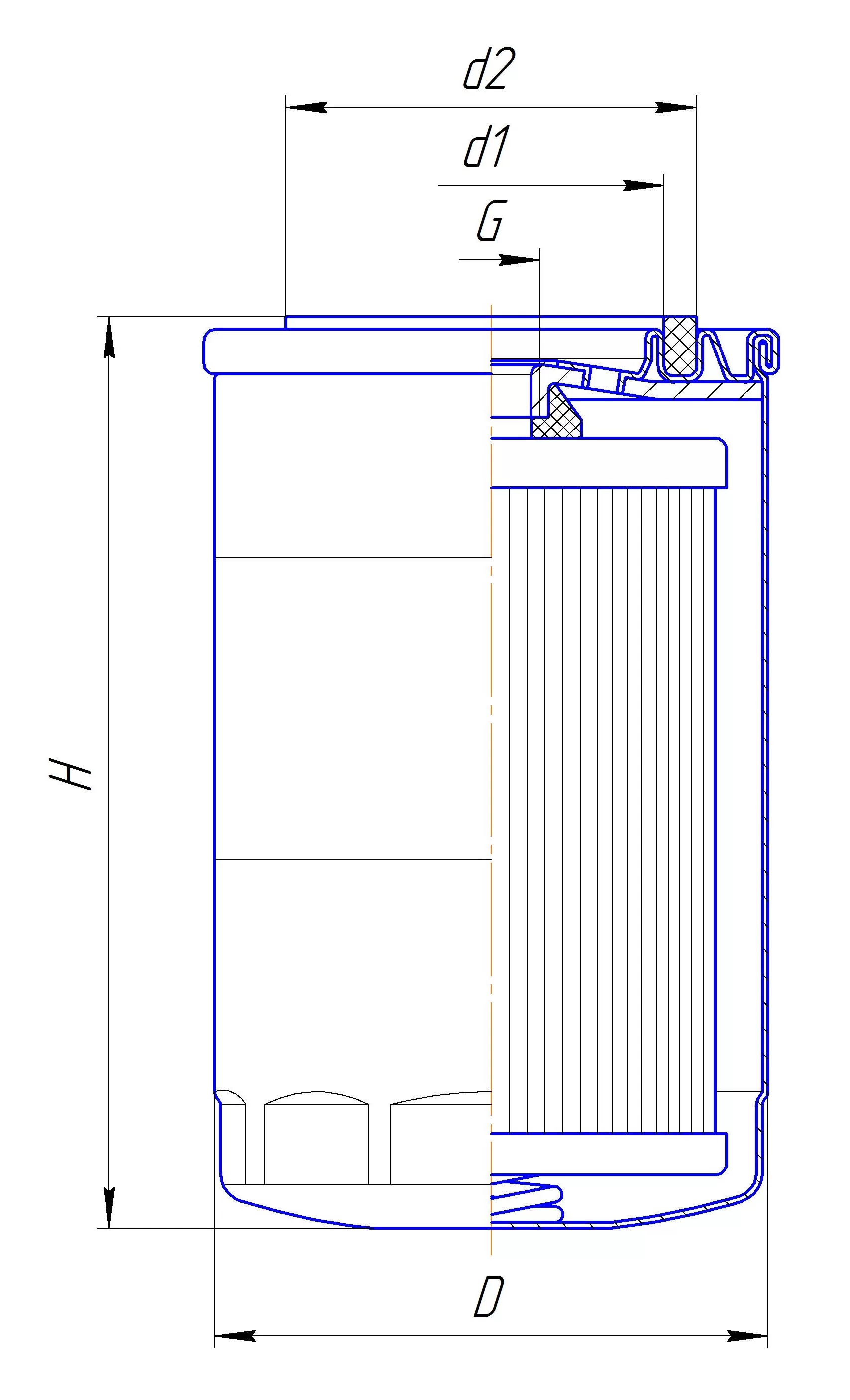 Фильтр сменный для топлива DIFA 6150