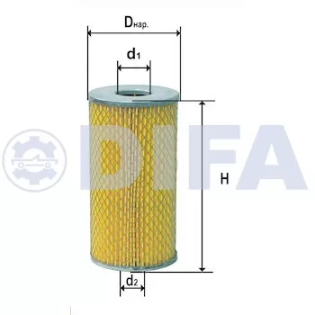 Сменный элемент фильтров очистки масла DIFA 5307M