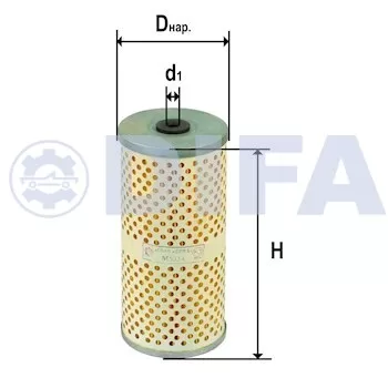 Сменный элемент фильтров очистки масла DIFA 5314