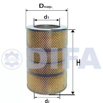 Элемент фильтрующий очистки гидравлической жидкости DIFA 5341M