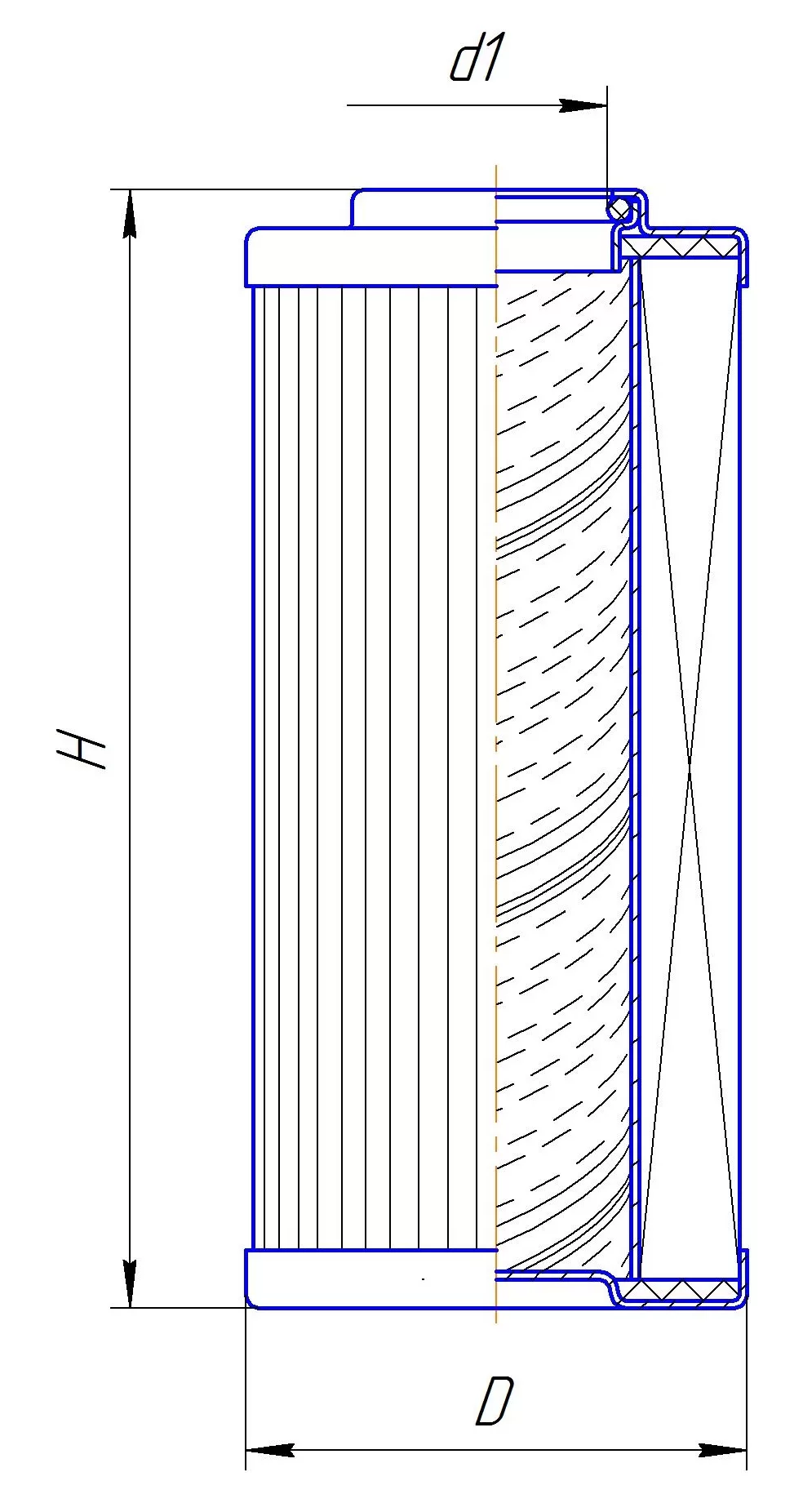 Элемент фильтрующий очистки гидравлической жидкости DIFA 5406