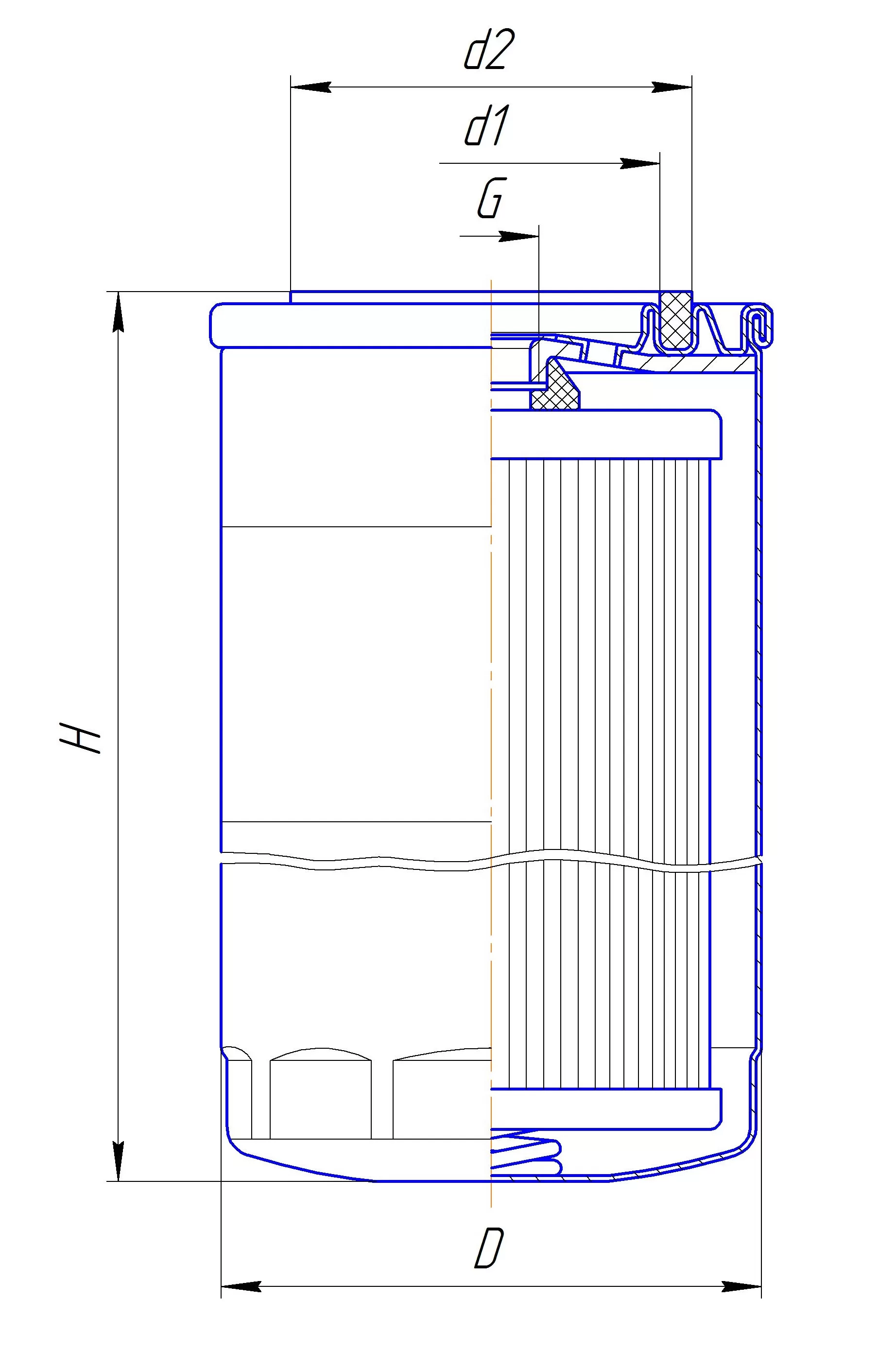 Фильтр сменный для топлива DIFA 6104/1